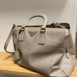 Prada Saffiano tote with strap
